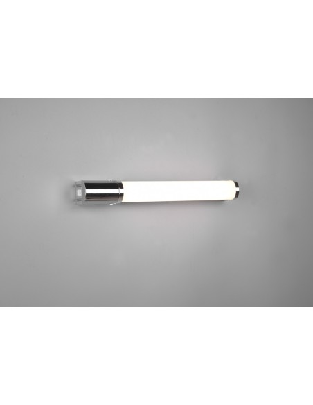 TRIO Piera – Applique salle de bains LED 8W, lumière blanc chaud, protection IP44, avec prise et interrupteur