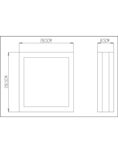 Applique - plafonnier Led étanche Scuti I carré - Deko Light Leluminaireled.com