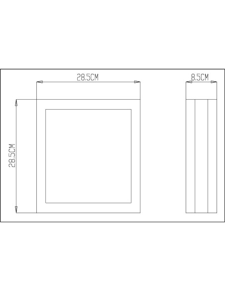 Applique - plafonnier Led étanche Scuti I carré - Deko Light Leluminaireled.com