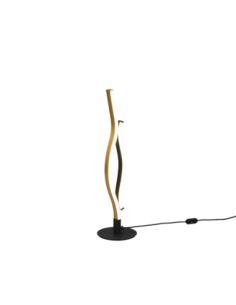 Trio Blaze – Lampe de table LED 8W en laiton et noir mat avec variateur tactile