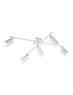 Trio Marley – Plafonnier LED 5xGU10 orientable blanc design moderne
