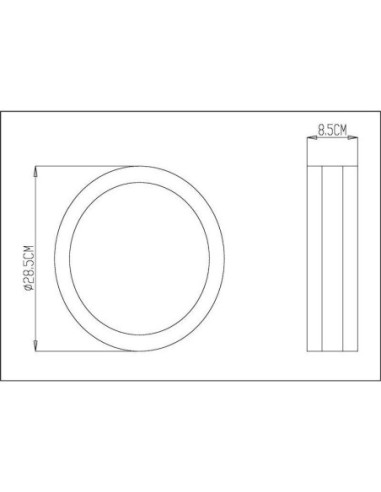 Applique - plafonnier Led étanche Scuti II rond - Deko Light Leluminaireled.com