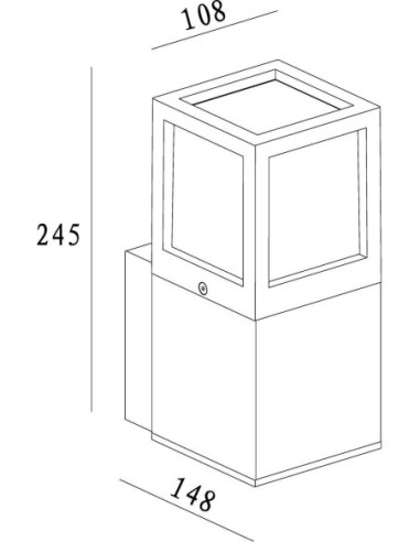 Applique extérieure cubique Facado A - Deko Light Leluminaireled.com