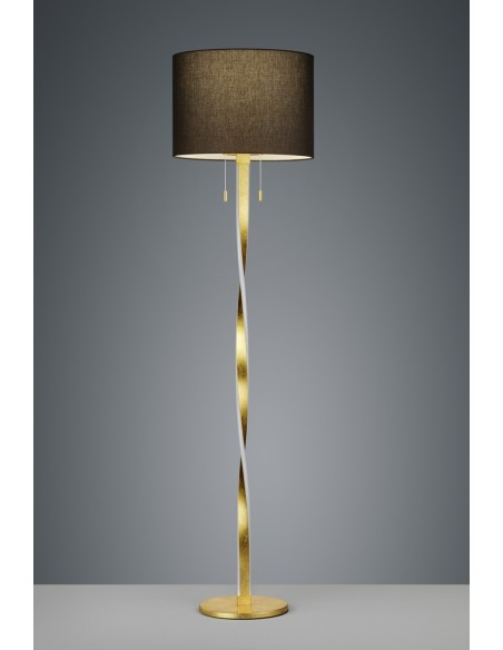 Trio Nandor – Lampadaire en tissu et métal, lumière LED intégrée, idéal pour lecture et détente dans un style moderne