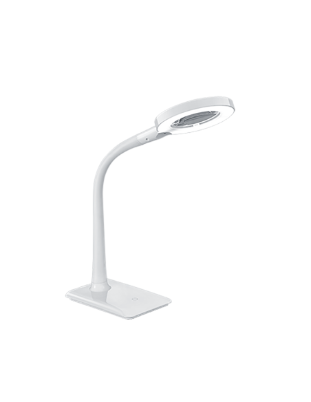 Trio Lupo – Lampe de table avec loupe x3 et variateur tactile, idéale pour lire et bricoler