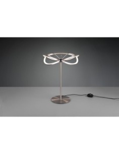 TRIO CHARIVARI – Lampe de table LED 26W, nickel mat, élégance et lumière ajustable 2