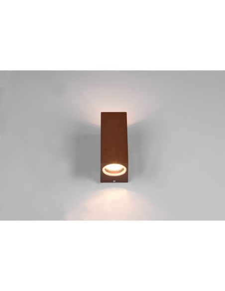 Applique murale extérieure, 2 xGU10, rouille - Trio - Roya