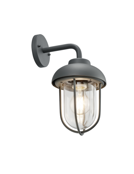 Trio Duero – Applique murale extérieure 1xE27 max 40W, fonte d’aluminium, anthracite, IP44