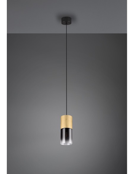 Suspension 1xE27, max. 28W, laiton mat – TRIO – Robin