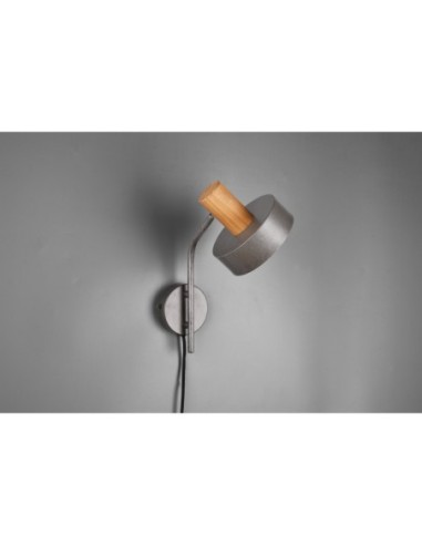 Trio Gaya – Applique murale élégante 1xE14, métal nickel antique, IP20, 32 x 15 cm