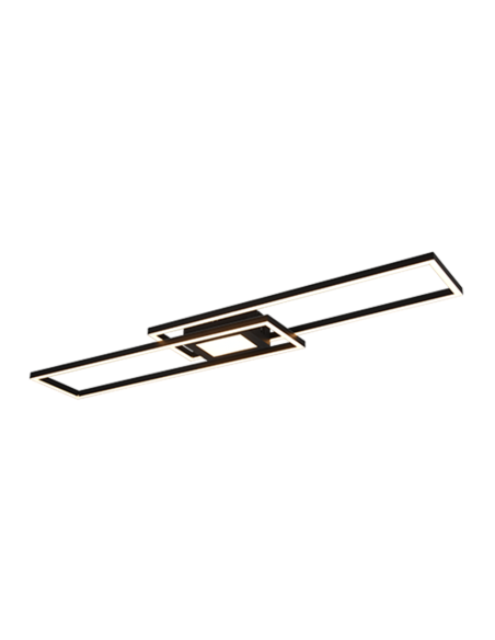 TRIO GANADO – Plafonnier LED, 37W, 4300lm, réglage de la luminosité et de la couleur (2700-6500K) avec télécommande
