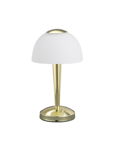 Trio Ventura – Lampe de table LED 4W, 350lm, tactile 4 niveaux, laiton poli