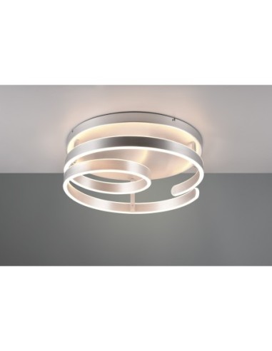 TRIO Marnie – Luminaire LED moderne 58W, forme spirale, dimmable par interrupteur, 3000K
