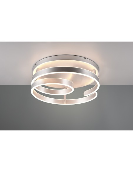 TRIO Marnie – Luminaire LED moderne 58W, forme spirale, dimmable par interrupteur, 3000K