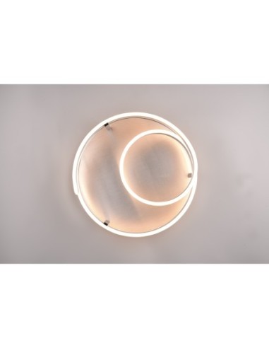 Plafonnier LED 58W aluminium brossé 3000K 6800lm – Trio – Marnie