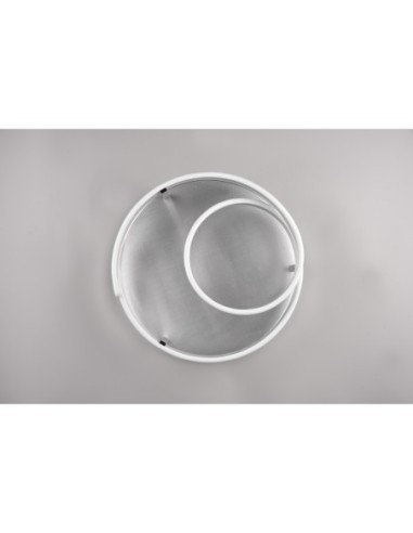 Plafonnier LED 58W aluminium brossé 3000K 6800lm – Trio – Marnie