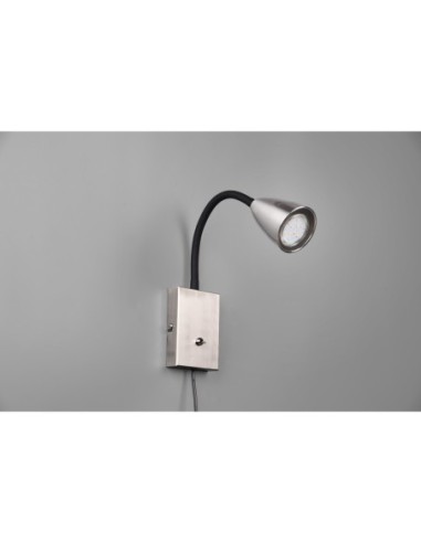 Applique murale 1xGU10, Max 10W, nickel mat – Trio – Wanda