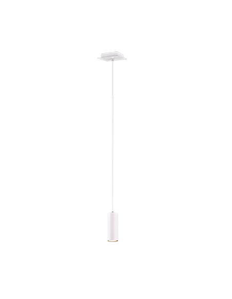 Trio Marley – Suspension 1xGU10, max. 35W, réglable en hauteur jusqu’à 150 cm, IP20, blanc