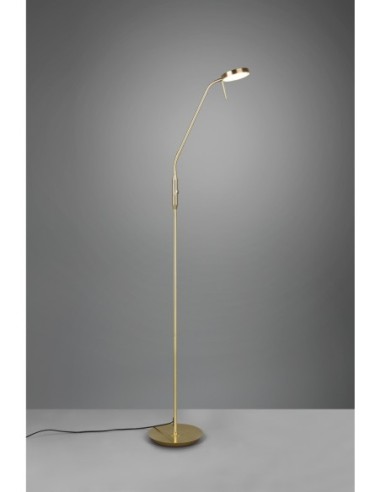 Lampadaire LED 12W 2300/3000/4000K 1400Lm Laiton mat – TRIO intérieur | Trio