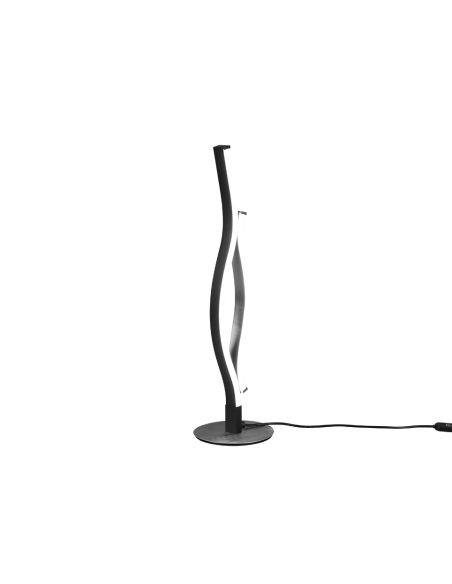TRIO Blaze – Lampe de table incurvée avec variateur de lumière à capteur et couleurs réglables