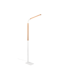 TRIO NORRIS – Lampadaire LED 11W, 1400lm, bois naturel, variateur 3 niveaux