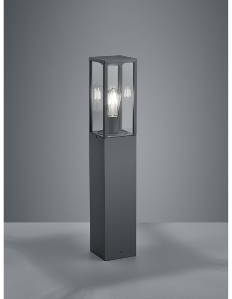 TRIO Garonne-Éclairage extérieur ,lampadaire moderne en aluminium moulé, idéal pour jardin ou entrée