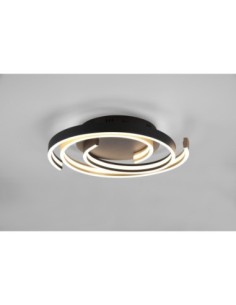 Trio Caya – Plafonnier LED 58W, laiton et noir mat, 6800 lm avec variation de température (2300K à 4000K) 2