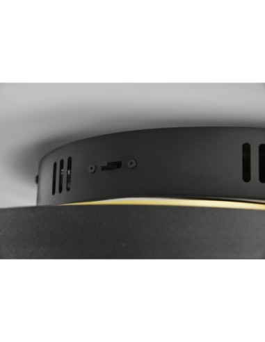 Plafonnier LED 58W 6800 lm 3 températures réglables Ø50 cm laiton/noir mat  | Trio