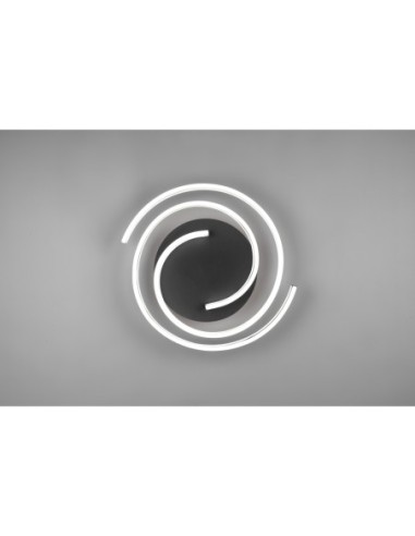 Plafonnier LED 58W 6800 lm 3 températures réglables Ø50 cm laiton/noir mat  | Trio