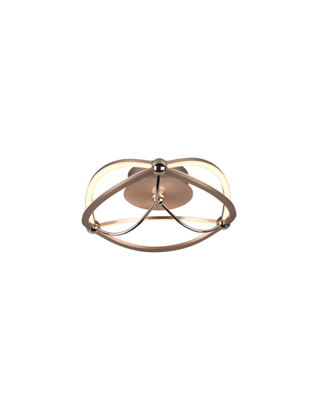 TRIO CHARIVARI-plafonnier LED 20W, laiton mat, variateur à 3 niveaux