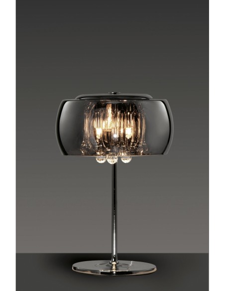 TRIO VAPORE-lampe design G9, verre miroir chromé, effet lumineux translucide