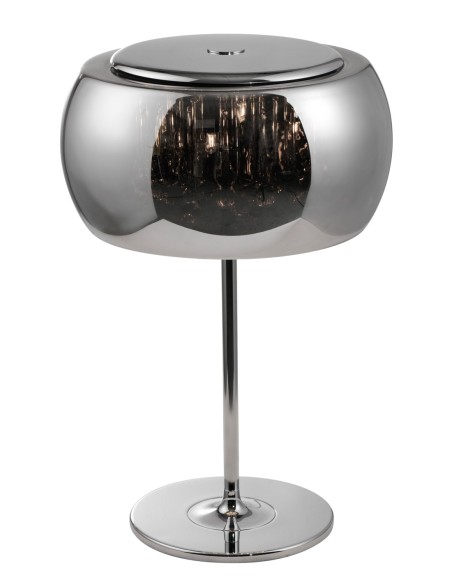 TRIO VAPORE-lampe à poser 3xG9, verre chromé avec gouttes, ambiance élégante