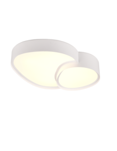 TRIO RISE-plafonnier SMD LED, blanc mat, 21W, 2400lm, 2700-6500K, télécommande