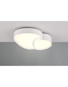 TRIO RISE-plafonnier SMD LED, blanc mat, 21W, 2400lm, 2700-6500K, télécommande 2