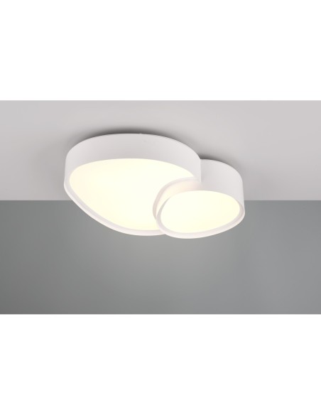 TRIO RISE-plafonnier LED, design organique, 21W, 2400lm, 2700-6500K, réglable