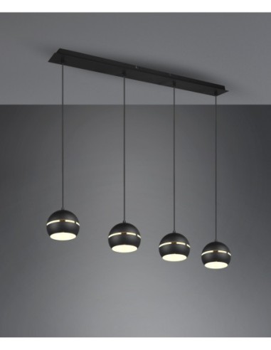 TRIO Fletcher luminaire suspendu 4xE14, style contemporain