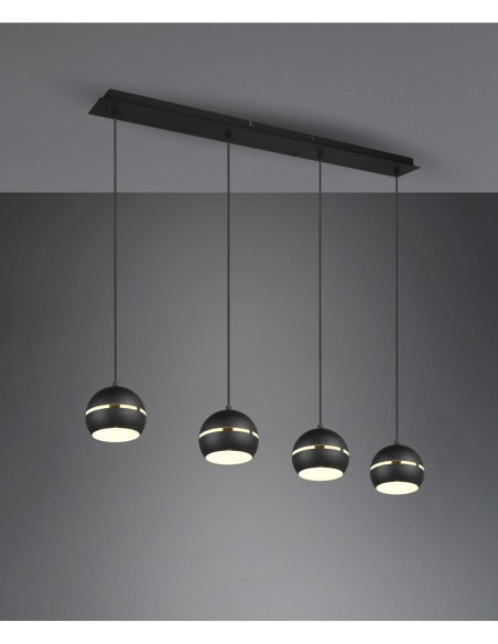 TRIO Fletcher luminaire suspendu 4xE14, style contemporain