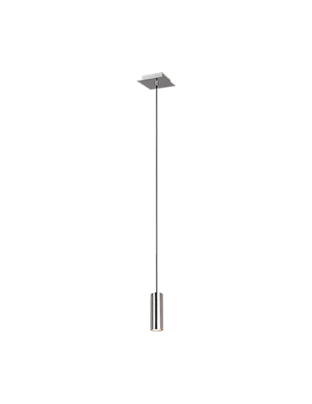 TRIO MARLEY-suspension design nickel mat, ajustable jusqu'à 150 cm.