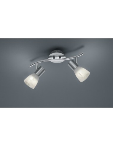 TRIO Levisto – Barre de plafond 2x E14 LED, faible consommation d’énergie, jusqu’à 80% d’économies.