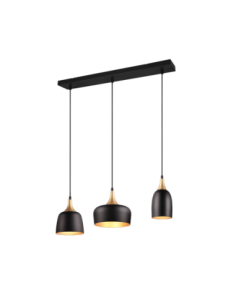 TRIO Chiraz-Suspension 3x E14 max. 25W,style industriel chic
