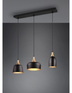 TRIO Chiraz-Suspension 3x E14 max. 25W,style industriel chic 2