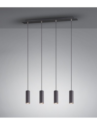 Trio Marley-4 lumières ajustables, longueur jusqu'à 150 cm