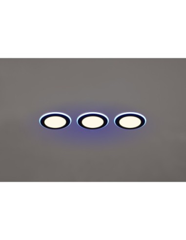 Éclairage encastré Led 4W, 350lm, 3000K, Noir mat intérieur | Trio