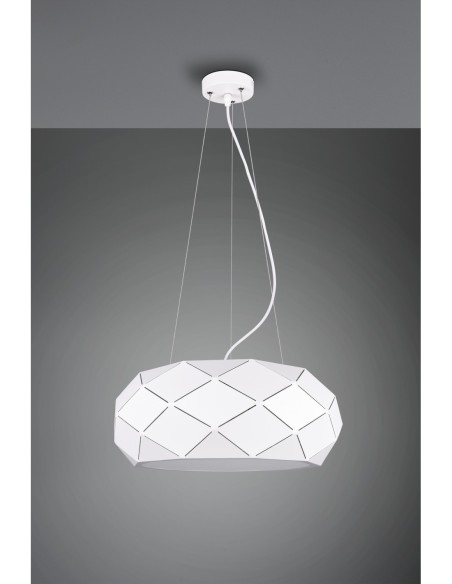 Trio Zandor - suspension moderne 50 cm de diamètre, adaptée aux espaces intimes