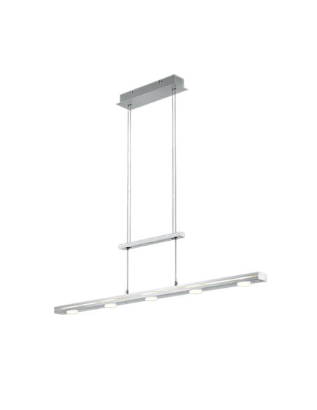 Suspension Led – 7x LED SMD intégrées, Nickel mat – TRIO - LACAL