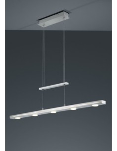 Suspension Led – 7x LED SMD intégrées, Nickel mat – TRIO - LACAL 2