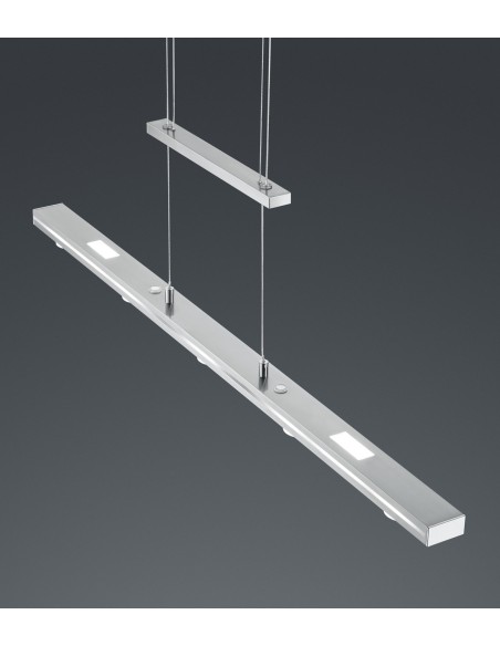 Suspension Led – 7x LED SMD intégrées, Nickel mat – TRIO - LACAL