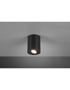 Plafonnier 1xGU10, orientable, Ø9 cm, noir mat – Trio - Cookie 2