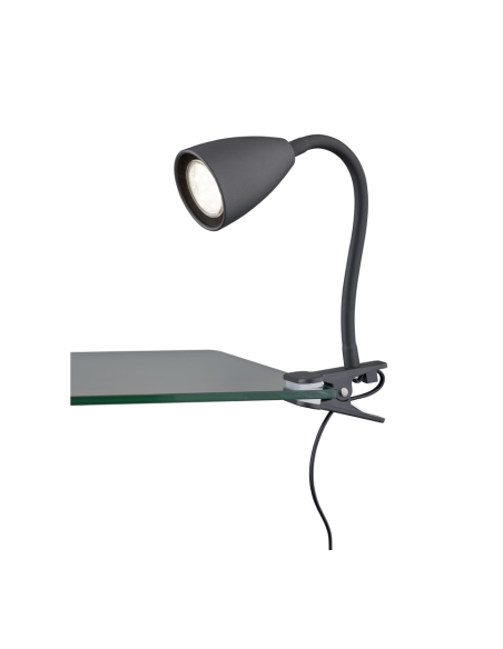 Lampe à fixer 1xGU10, max.10W, noir mat – Trio - Wanda