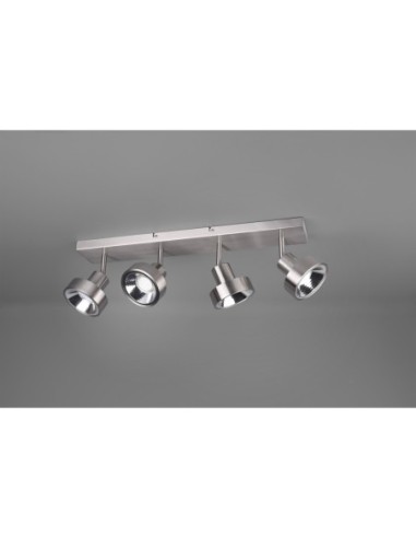 Spot Leon nickel mat Trio métal gu10